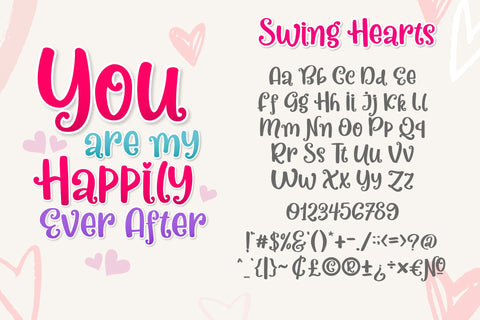 Swing Hearts Font Holydie Studio 