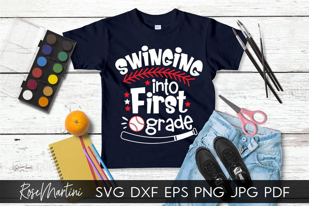 Swinging Into First Grade SVG file for cutting machines - Cricut ...