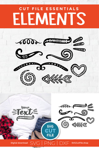 Swirl and Swoosh Tribal Bundle SVG SVG Cut File 