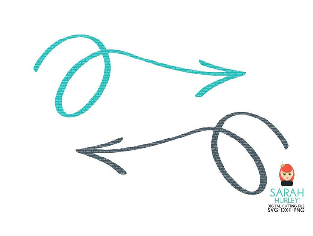 Swirl Arrows SVG Sarah Hurley 
