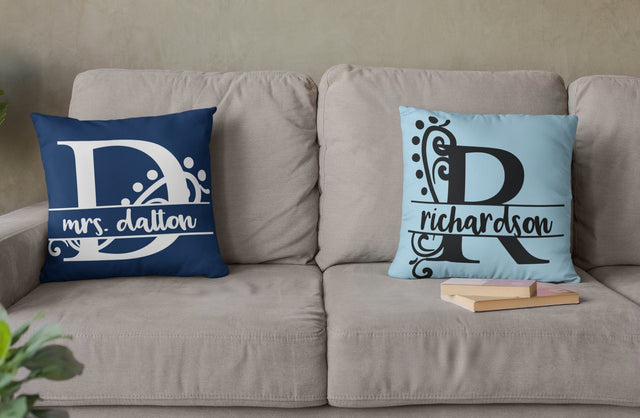 Swirl & Dot Split Monogram Alphabet SVG Design Set SVG So Fontsy Design Shop 