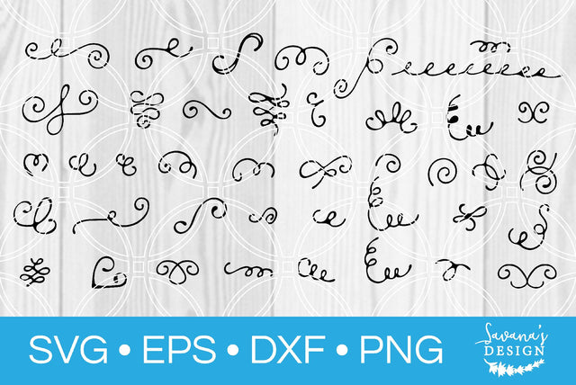 Swirl Element Bundle SVG SavanasDesign 