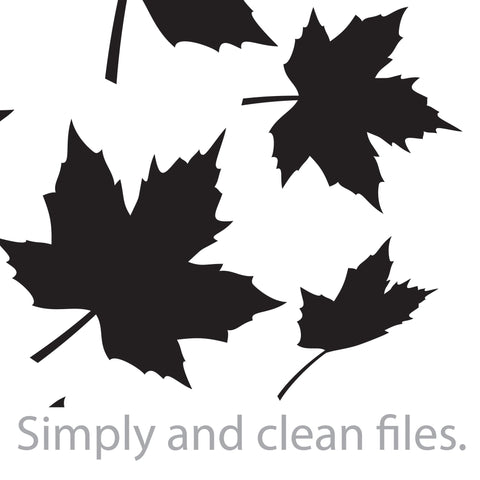 Swirl of falling maple leaves SVG TribaliumArtSF 