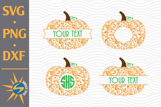 Swirl Pumpkin SVG, PNG, DXF Digital Files Include SVG SVGStoreShop 