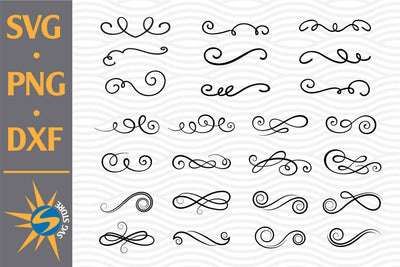 Swirls SVG, PNG, DXF Digital Files Include SVG SVGStoreShop 