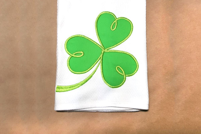 Swirly Shamrock Applique Embroidery Embroidery/Applique Designed by Geeks 
