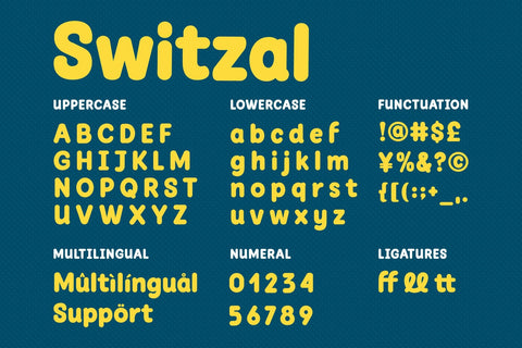 Switzal - Rounded Display Font Font Four Lines Std. 