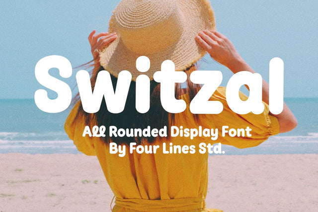 Switzal - Rounded Display Font Font Four Lines Std. 