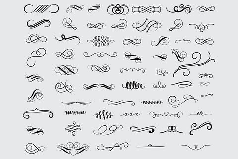 Swoosh & Swirls Svg Bundle SVG DIYCUTTINGFILES 