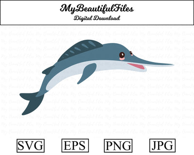 Swordfish - Animal SVG MyBeautifulFiles 