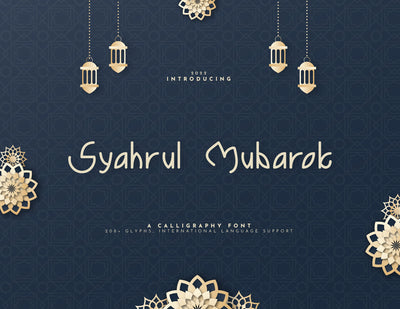 Syahrul Mubarok Calligraphy Font Font inferno.studio3 