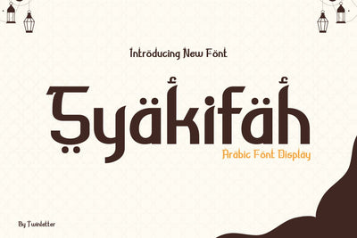 Syakifah Font twinletter 