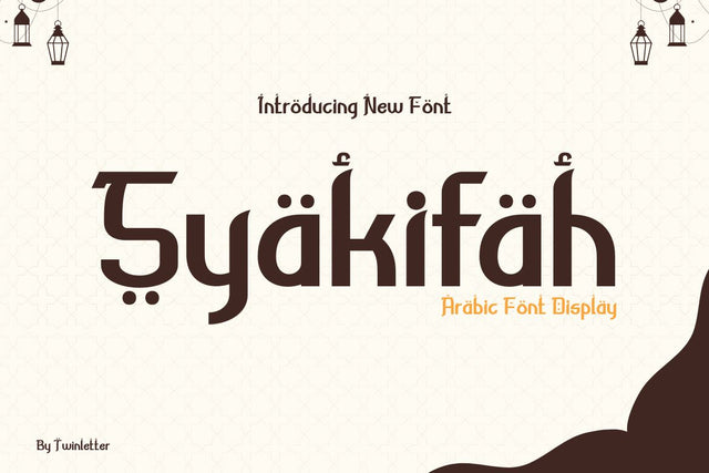 Syakifah Font twinletter 