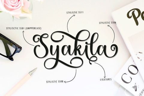 Syakila Script Font muhammadzeky 