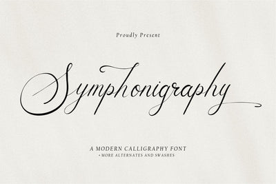 Symphonigraphy Font Qwrtype Foundry 