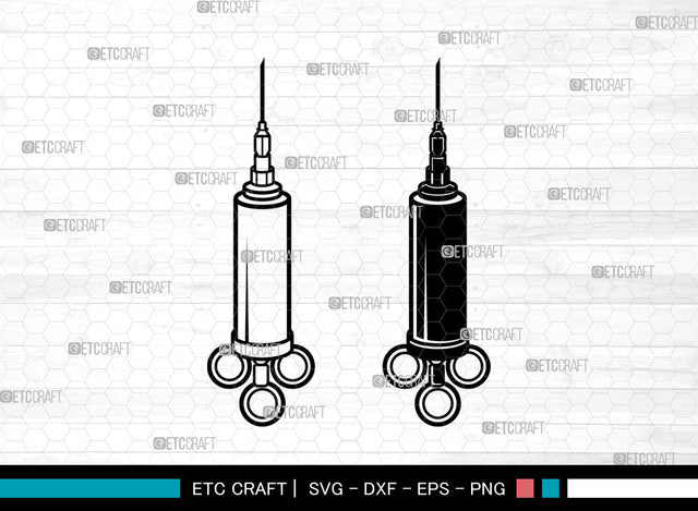 Syringe SVG, Vaccination Syringe Svg, Covid Vaccine Svg, Injection Svg, Medical Svg, Syringe Svg SVG ETC Craft 