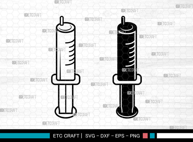 Syringe SVG, Vaccination Syringe Svg, Covid Vaccine Svg, Injection Svg, Medical Svg, Syringe Svg SVG ETC Craft 