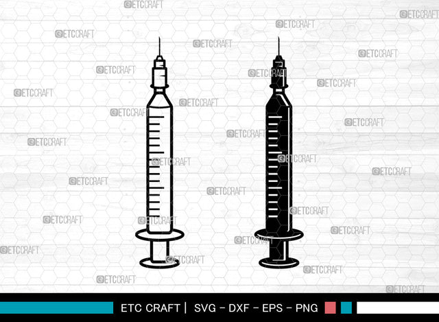 Syringe SVG, Vaccination Syringe Svg, Covid Vaccine Svg, Injection Svg, Medical Svg, Syringe Svg SVG ETC Craft 