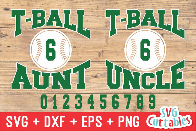 T-Ball Aunt Uncle SVG Svg Cuttables 