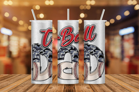 T-Ball Dad Camo Leopard Cowhide Baseball Western Fathers Day T shirt Tumbler Design Png Sublimation Files Sublimation DesignDestine 
