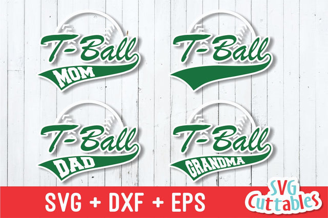 T-Ball Family SVG Svg Cuttables 