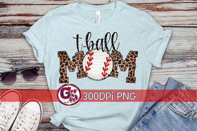 T-Ball Mom PNG for Sublimation Sublimation Greedy Stitches 