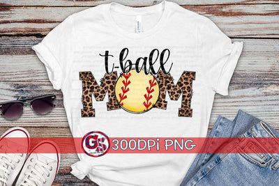 T-Ball Mom PNG for Sublimation Sublimation Greedy Stitches 