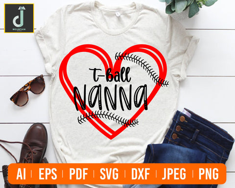 T-ball SVG, T-ball cut files, T-Ball Shirt Svg, svg files for Cricut SVG Alihossainbd 