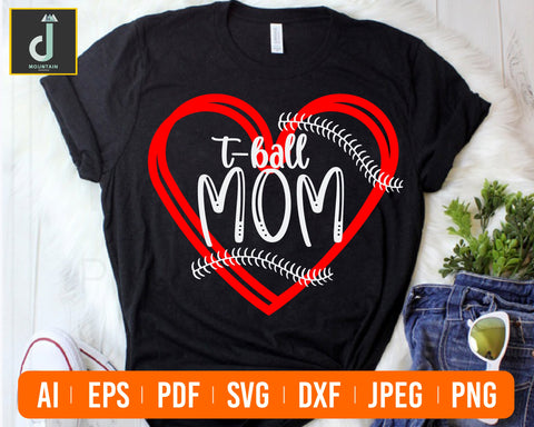 T-ball SVG, T-ball cut files, T-Ball Shirt Svg, svg files for Cricut SVG Alihossainbd 