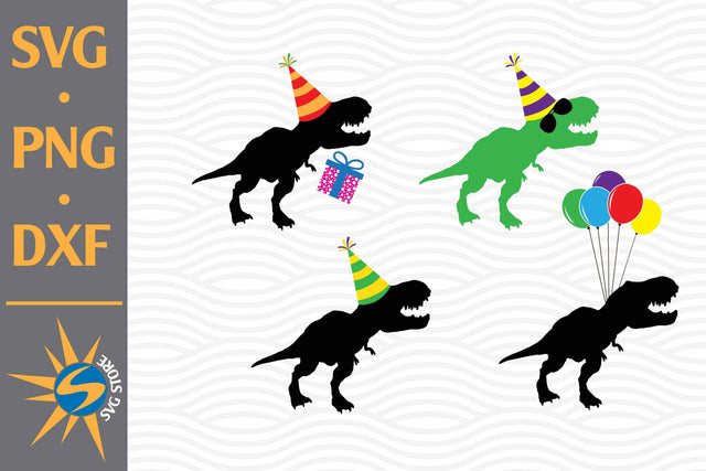 T Rex Birthday SVG, PNG, DXF Digital Files Include SVG SVGStoreShop 
