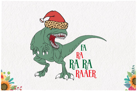 T-Rex Christmas Sublimation Sublimation Jagonath Roy 