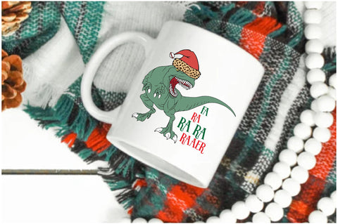 T-Rex Christmas Sublimation Sublimation Jagonath Roy 