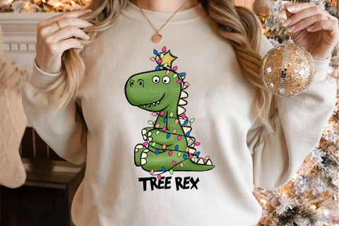 T-rex Christmas Sublimation Sublimation LAM HOANG THUY 