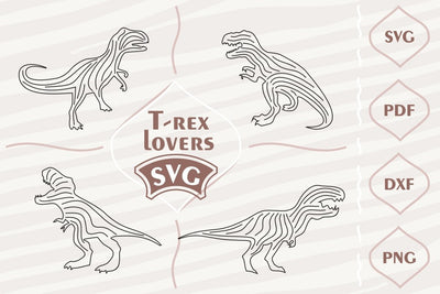 T-rex lovers SVG bundle SVG Digital Mojito 