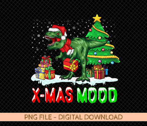 T- Rex X-Mas Mood Png Sublimation Design, Christmas Dinosaur Png, Christmas Animal Png, Merry Christmas Png, T-rex Png, Digital Download Sublimation DiamondDesign 
