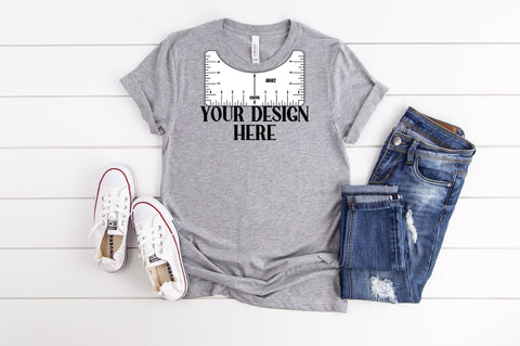 T-Shirt Alignment Guide | Inches and Centimeters Shirt Tool SVG Old Market 