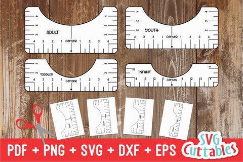 T-shirt Alignment Tool - Digital File Digital Pattern Svg Cuttables 