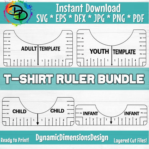 T-Shirt Alignment Tool SVG DynamicDimensionsDesign 