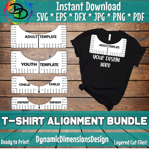 T-Shirt Alignment Tool SVG DynamicDimensionsDesign 