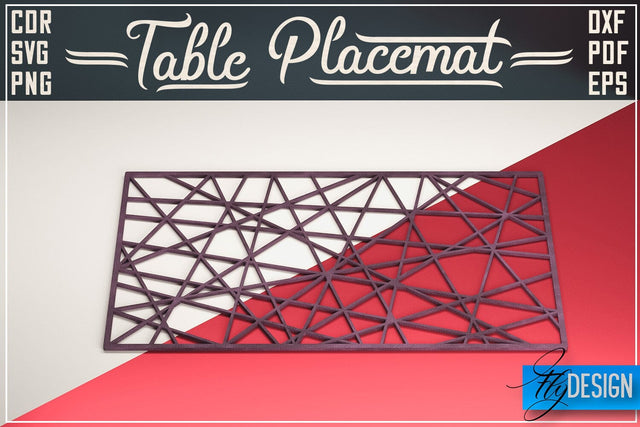 Table Placemat SVG | Table Placemat SVG Design | Home Decoration SVG SVG Fly Design 