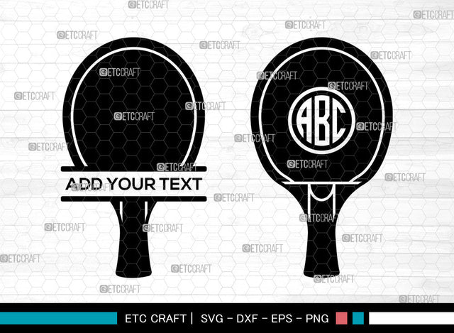 Table Tennis Monogram SVG, Circle Monogram Svg, Sports Svg, Table Tennis Monogram Frame Svg, Ping Pong Table Svg, Table Tennis Ball Svg, Table Tennis SVG ETC Craft 