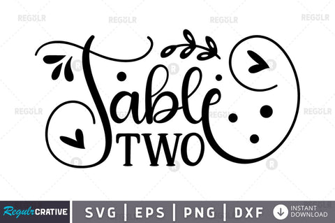 Table Two SVG SVG Regulrcrative 