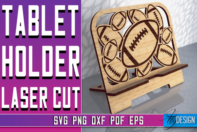 Tablet Holder Laser Cut SVG | Phone Holder SVG Design | CNC Files SVG Fly Design 