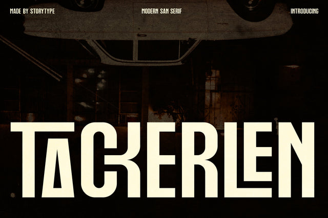 TACKERLEN Typeface Font Storytype Studio 
