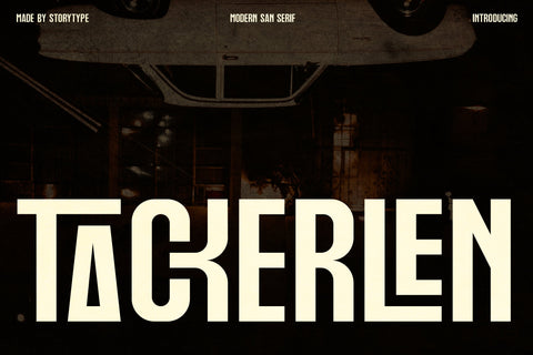 TACKERLEN Typeface Font Storytype Studio 