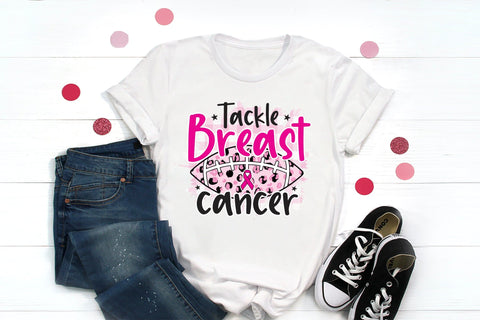 Tackle Breast Cancer PNG Sublimation Design Sublimation CraftLabSVG 