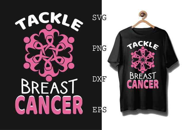 Tackle Breast Cancer Svg, Breast Cancer Awareness Svg SVG DesignTShirt 