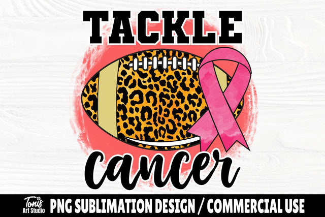 Tackle Cancer PNG, Breast Cancer Awareness, Sublimation Design SVG TonisArtStudio 