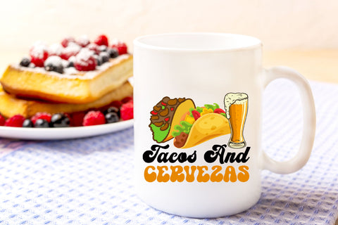 Taco Beer Mexican Tacos and Cervezas PNG Sublimation Rupkotha 