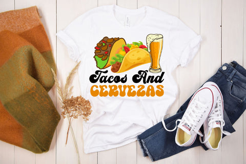 Taco Beer Mexican Tacos and Cervezas PNG Sublimation Rupkotha 